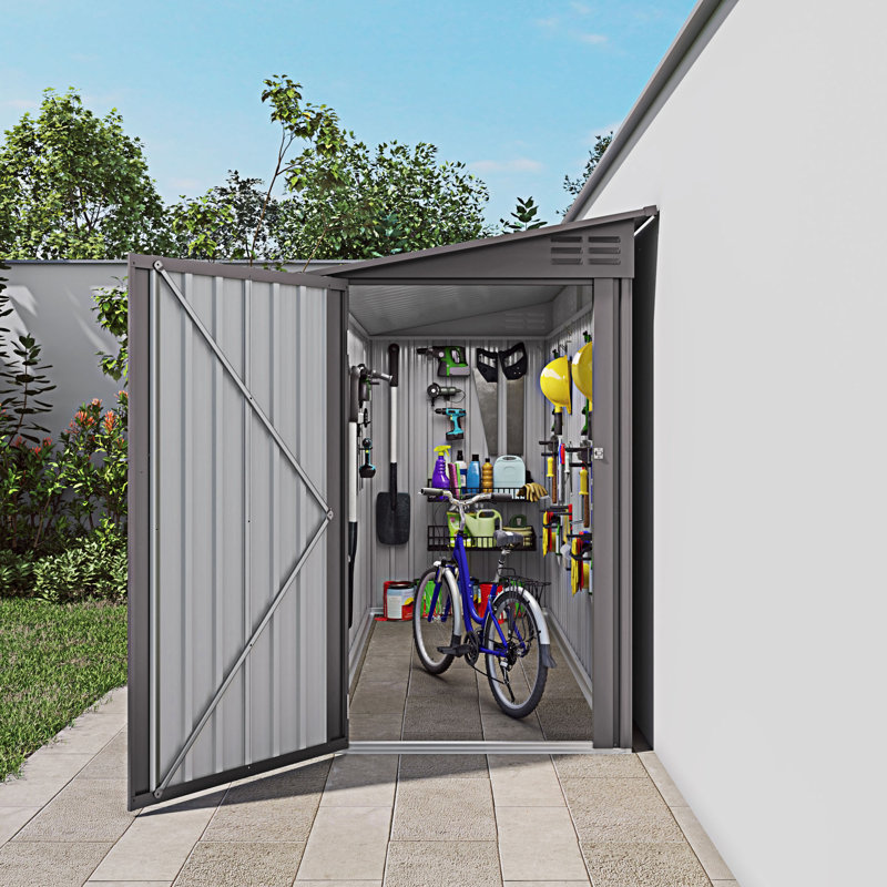 KSAJLPO Outdoor Storage Garden Shed Tool House With 2 Vents And 1